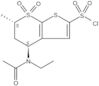 4H-Thieno[2,3-b]thiopyran-2-sulfonyl chloride, 4-(acetylethylamino)-5,6-dihydro-6-methyl-, 7,7-d...