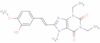 1H-Purine-2,6-dione, 3,7-dihydro-1,3-diethyl-8-(2-(3-hydroxy-4-methoxy phenyl)ethenyl)-7-methyl-, (E)-