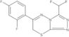 3-(Difluoromethyl)-6-(2,4-difluorophenyl)-7H-1,2,4-triazolo[3,4-b][1,3,4]thiadiazine