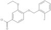 3-Ethoxy-4-[(2-fluorophenyl)methoxy]benzoyl chloride