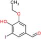 3-ethoxy-4-hydroxy-5-iodobenzaldehyde