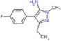 3-ethyl-4-(4-fluorophenyl)-1-methyl-1H-pyrazol-5-amine