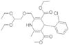 3-Ethyl-5-methyl-4-(2-chlorophenyl)-2-(2,2-diethoxy-ethoxymethyl)-6-methyl-1,4-dihydropyridine-3,5…