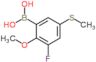 (3-fluoro-2-methoxy-5-methylsulfanyl-phenyl)boronic acid