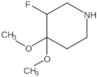 3-Fluoro-4,4-dimethoxypiperidine