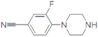 3-Fluoro-4-piperazinylbenzenecarbonitrile