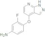 BenzenaMine, 3-fluoro-4-(1H-pirazolo[3,4-b]piridin-4-iloxi)-