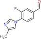 3-fluoro-4-(4-methylimidazol-1-yl)benzaldehyde