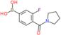 [3-fluoro-4-(pyrrolidine-1-carbonyl)phenyl]boronic acid