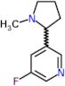 3-fluoro-5-(1-methylpyrrolidin-2-yl)pyridine