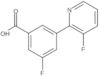 3-Fluoro-5-(3-fluoro-2-pyridinyl)benzoic acid