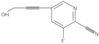 3-Fluoro-5-(3-hydroxy-1-propyn-1-yl)-2-pyridinecarbonitrile