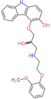 4-(2-hydroxy-3-{[2-(2-methoxyphenoxy)ethyl]amino}propoxy)-9H-carbazol-3-ol