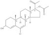 Pregna-4,6-dien-20-one, 6-chloro-3,17-dihydroxy-, 17-acetate