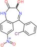 5-(2-chlorophenyl)-3-hydroxy-7-nitro-1,3-dihydro-2H-1,4-benzodiazepin-2-one