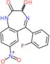 5-(2-fluorophenyl)-3-hydroxy-7-nitro-1,3-dihydro-2H-1,4-benzodiazepin-2-one