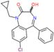 7-chloro-1-(cyclopropylmethyl)-3-hydroxy-5-phenyl-1,3-dihydro-2H-1,4-benzodiazepin-2-one