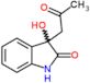 1,3-Dihydro-3-hydroxy-3-(2-oxopropyl)-2H-indol-2-one