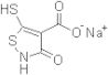 4-Isothiazolecarboxylic acid, 2,3-dihydro-5-mercapto-3-oxo-, sodium salt (1:1)