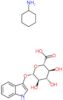 cyclohexanamine - 1H-indol-3-yl beta-D-glucopyranosiduronic acid (1:1)