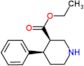 ethyl (3R,4R)-4-phenylpiperidine-3-carboxylate