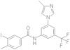 N-(3-(trifluoromethyl)-5-(4-methyl-1H-imidazol-1-yl)phenyl)-3-iodo-4-methylbenzamide