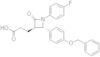 (3R,4S)-1-(4-Fluorophenyl)-2-oxo-4-[4-(benzyloxy)phenyl]-3-azetidinepropanoic acid