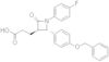 (3R,4S)-1-(4-Fluorophenyl)-2-oxo-4-[4-(phenylmethoxy)phenyl]-3-azetidinepropanoic acid