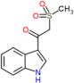 1-(1H-indol-3-yl)-2-(methylsulfonyl)ethanone