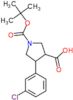 1-(tert-butoxycarbonyl)-4-(3-chlorophenyl)pyrrolidine-3-carboxylic acid