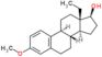 (8R,9S,13S,14S,17S)-13-ethyl-3-methoxy-7,8,9,11,12,13,14,15,16,17-decahydro-6H-cyclopenta[a]phenanthren-17-ol (non-preferred name)