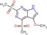 3-methoxy-4,6-bis(methylsulfonyl)-1H-pyrazolo[3,4-d]pyrimidine