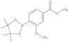 Benzoic acid, 3-methoxy-4-(4,4,5,5-tetramethyl-1,3,2-dioxaborolan-2-yl)-, methyl ester