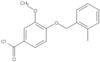 3-Methoxy-4-[(2-methylphenyl)methoxy]benzoyl chloride