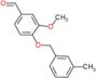 3-methoxy-4-[(3-methylbenzyl)oxy]benzaldehyde