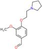 3-methoxy-4-[2-(pyrrolidin-1-yl)ethoxy]benzaldehyde