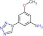 3-methoxy-5-(1H-tetrazol-1-yl)aniline