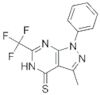 1-Phenyl-3-methyl-6-trifluoromethyl-pyrazolo(3,4-d)pyrimidine-4(5H)thione