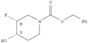 1-Piperidinecarboxylicacid, 3-fluoro-4-hydroxy-, phenylmethyl ester, (3R,4S)-rel-