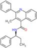 3-methyl-2-phenyl-N-[(1S)-1-phenylpropyl]quinoline-4-carboxamide