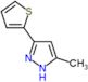 5-methyl-3-(thiophen-2-yl)-1H-pyrazole