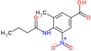 4-(butanoylamino)-3-methyl-5-nitro-benzoic acid