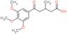 3-methyl-5-oxo-5-(3,4,5-trimethoxyphenyl)pentanoic acid