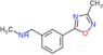 N-methyl-1-[3-(3-methyl-1,2,4-oxadiazol-5-yl)phenyl]methanamine