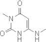 2,4(1H,3H)-Pyrimidinedione, 3-methyl-6-(methylamino)-