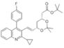 t-Butyl (3R,5S)-7-[2-cyclopropyl-4-(4-fluorophenyl)quinolin-3-yl]-3,5-isopropylidenedioxy-6-hept...