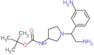 tert-butyl N-[1-[2-amino-1-(3-aminophenyl)ethyl]pyrrolidin-3-yl]carbamate