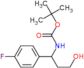 tert-butyl N-[1-(4-fluorophenyl)-3-hydroxy-propyl]carbamate