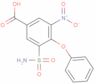 3-nitro-4-phenoxy-5-sulphamoylbenzoic acid
