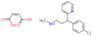 Pyridine, 2-[p-chloro-α-[2-(methylamino)ethyl]benzyl]-, maleate (1:1)